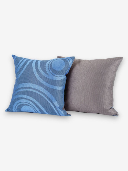 Kvalitex Синя възглавница Кръгове 40x40cm Kvalitex