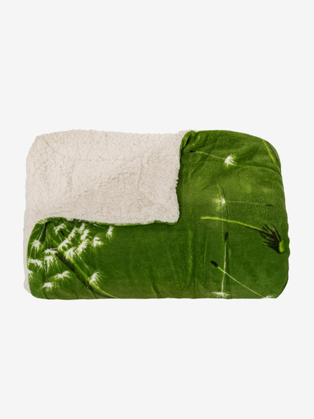 Kvalitex Одеяло от агнешка кожа 150x200cm зелено глухарче Kvalitex