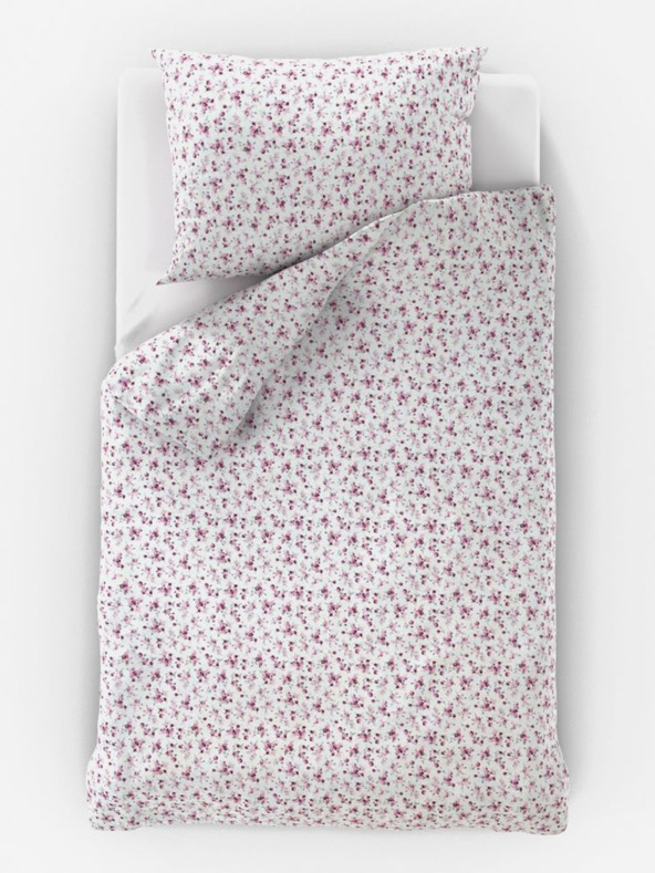 Kvalitex Удължено памучно спално бельо Provence Collection 140x220, 70x90cm Violeta лилаво Qualitex