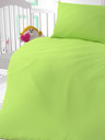 Kvalitex Памучно спално бельо за детско легло светлозелено