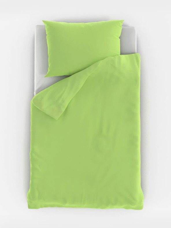 Kvalitex Памучно спално бельо за детско легло светлозелено