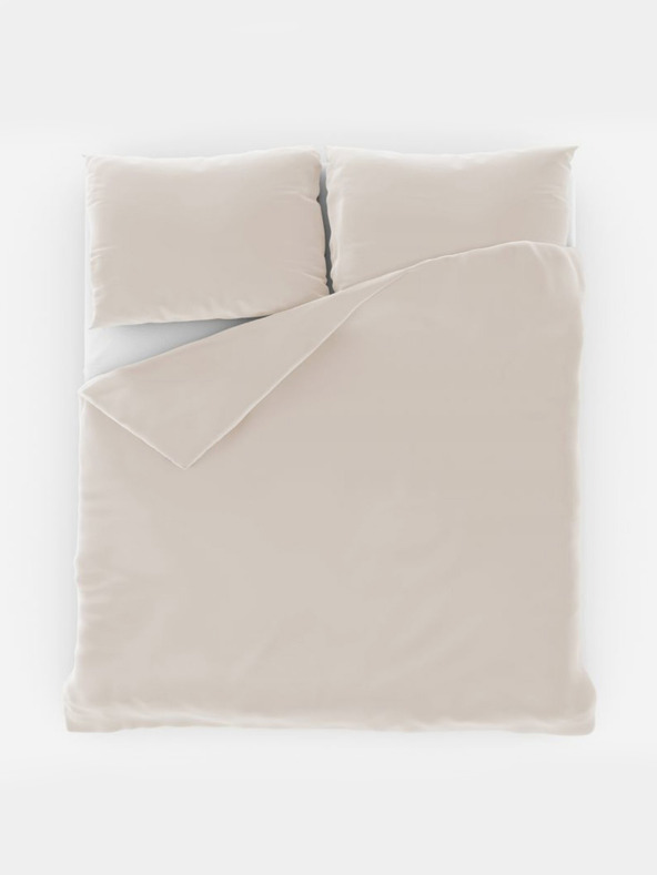 Kvalitex Единичен памучен чаршаф 140x200, 70x90cm бял Kvalitex