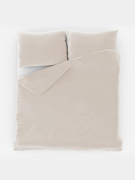 Kvalitex Единичен памучен чаршаф 140x200, 70x90cm бял Kvalitex