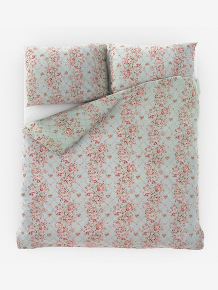 Kvalitex Френско памучно спално бельо Provence Collection 240x200, 70x90cm Rosalie зелено Kvalitex