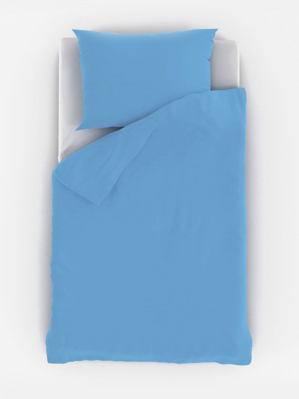 Kvalitex Памучно спално бельо за детско легло синьо