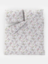 Kvalitex Френско памучно спално бельо PROVENCE COLLECTION 220x200, 70x90cm FLORENCE сиво