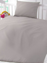 Kvalitex Памучно спално бельо за детско легло светло сиво