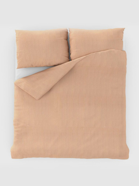 Kvalitex Френско креп спално бельо 240x200, 70x90cm лососово Kvalitex