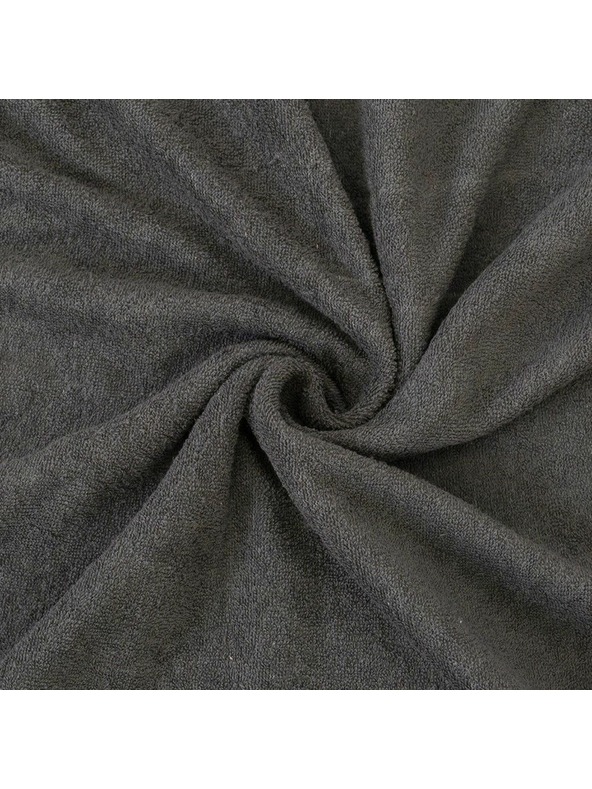 Kvalitex Фротирано чаршаф 100x200cm тъмно сиво Kvalitex