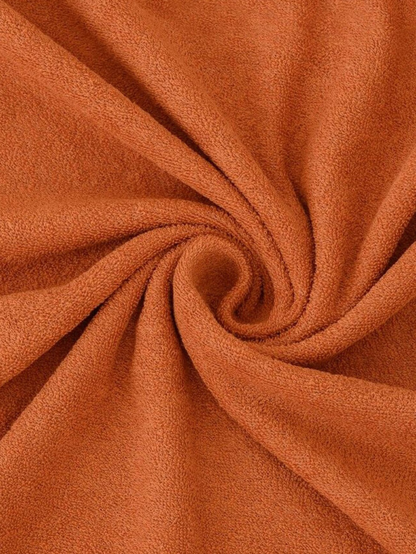 Kvalitex Фротирано чаршаф 200x200cm кафяво