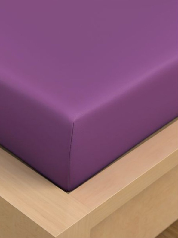 Kvalitex Чаршаф плосък памучен 150x230см лилав Kvalitex