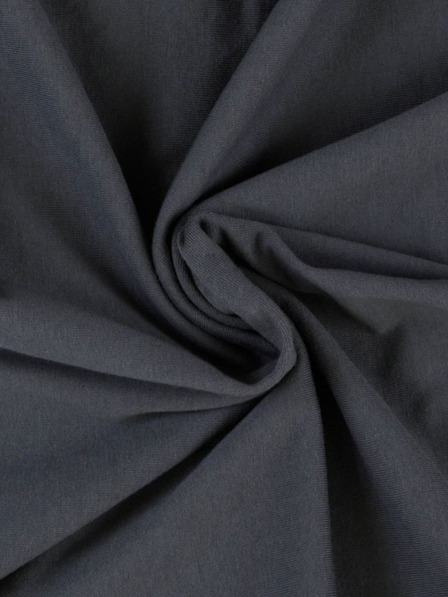 Kvalitex Джърси чаршаф за единично легло 120x200см тъмно сиво Kvalitex