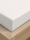 Kvalitex Единичен чаршаф от жарсе с ликра 90x200cm бял Kvalitex
