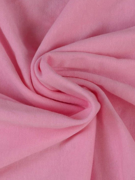 Kvalitex Джърси чаршаф 160x200cm розов