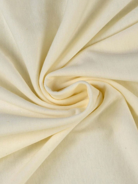 Kvalitex Джърси чаршаф за двойно легло 180x200cm светлобял Kvalitex