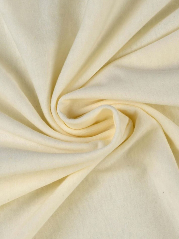 Kvalitex Джърси чаршаф за двойно легло 180x200cm светлобял Kvalitex