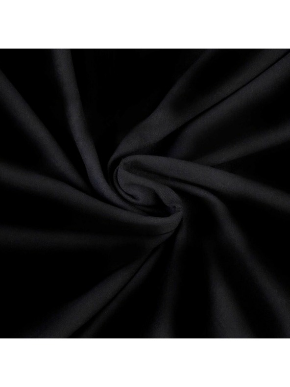 Kvalitex Джърси чаршаф 160x200см черен Kvalitex