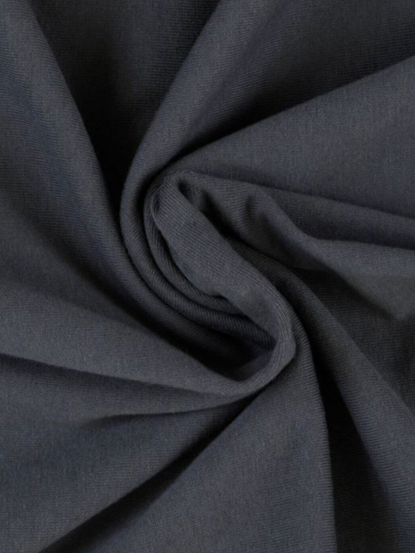 Kvalitex Джърси чаршаф за единично легло 100x200cm тъмно сив