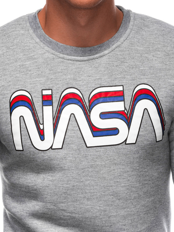 Edoti EDOTI Мъжки суитшърт с качулка, сив