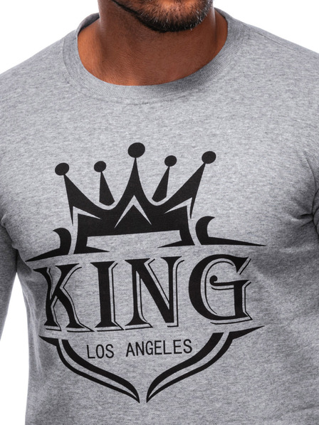 Edoti EDOTI Мъжки суитшърт с качулка, сив