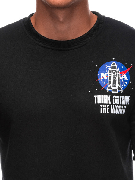 Edoti EDOTI Мъжки суитчър с качулка, черен