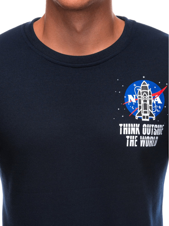 Edoti EDOTI Мъжки суитчър с качулка, тъмносин