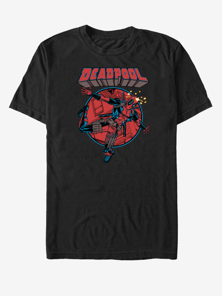 ZOOT.Fan Черна унисекс тениска Marvel Falling Dummy