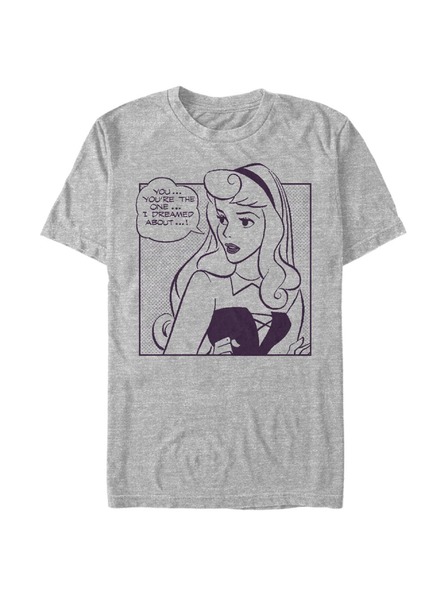 ZOOT.Fan Дисни Аврора Комикс Мъжка тениска в сив цвят с мелиер