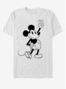 ZOOT.Fan Бяла мъжка тениска Disney Simple Mickey Outline