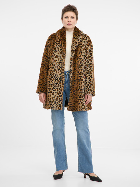 Orsay Светло кафяво шарено дамско палто ORSAY