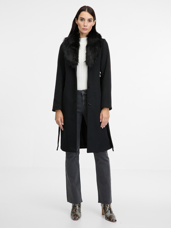 Orsay Черно дамско палто ORSAY