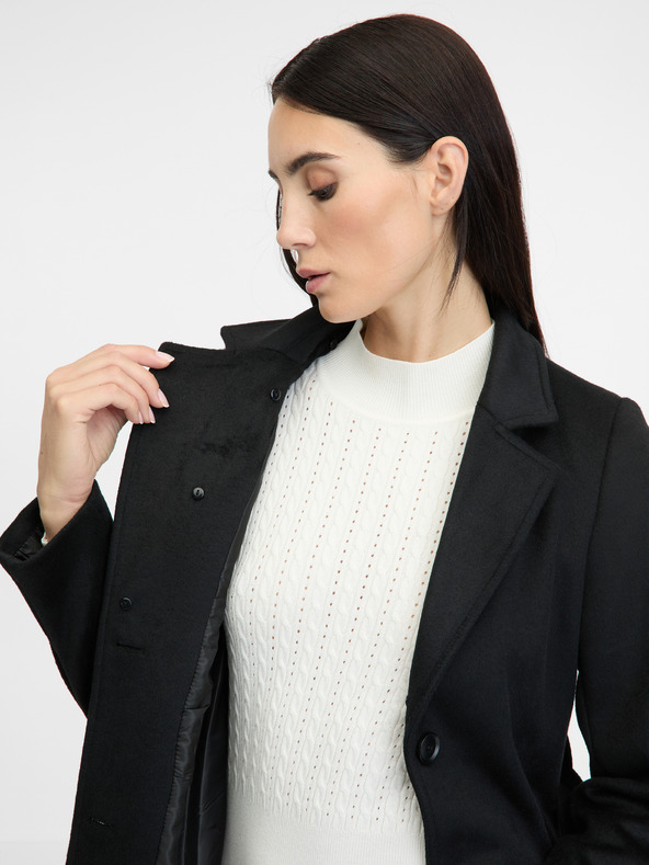 Orsay Черно дамско палто ORSAY