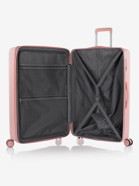 Heys Комплект от три дамски пътни куфара в розово Heys Pastel S,M,L Blush