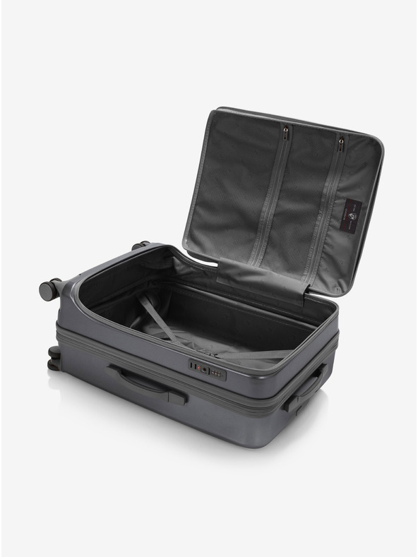 Heys Тъмносив пътен куфар Heys EZ Fashion M Charcoal