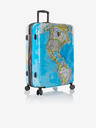 Heys Комплект от три щампосани пътни куфара в синьо Heys Journey 3G S,M,L Blue Map