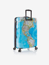 Heys Комплект от три щампосани пътни куфара в синьо Heys Journey 3G S,M,L Blue Map