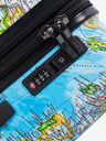 Heys Комплект от три щампосани пътни куфара в синьо Heys Journey 3G S,M,L Blue Map