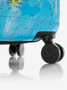 Heys Комплект от три щампосани пътни куфара в синьо Heys Journey 3G S,M,L Blue Map