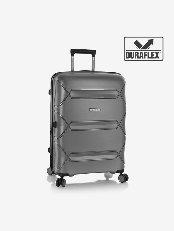 Heys Сив пътнически куфар Heys Milos M Grey