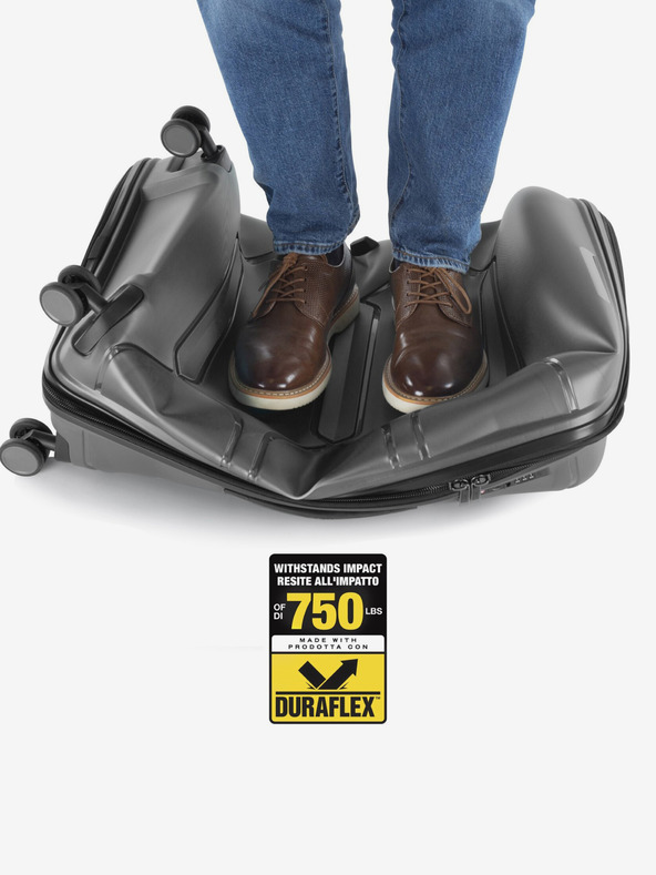 Heys Сив пътнически куфар Heys Milos M Grey