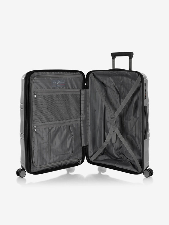 Heys Сив пътнически куфар Heys Milos M Grey