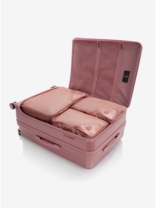 Heys Комплект от три пътни куфара Heys EZ Fashion S,M,L Rose Gold