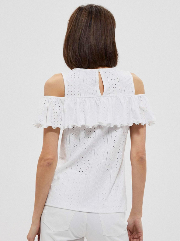 Moodo Бяла дамска блуза Moodo