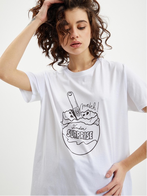 ZOOT.Original Бяла дамска тениска Zoot Original Tinder 2