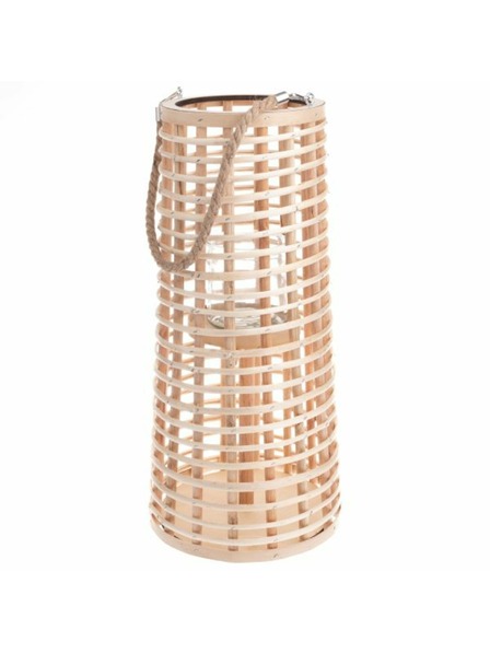 Casa de Engel Дървен фенер със стъкло, естествен, 0/4