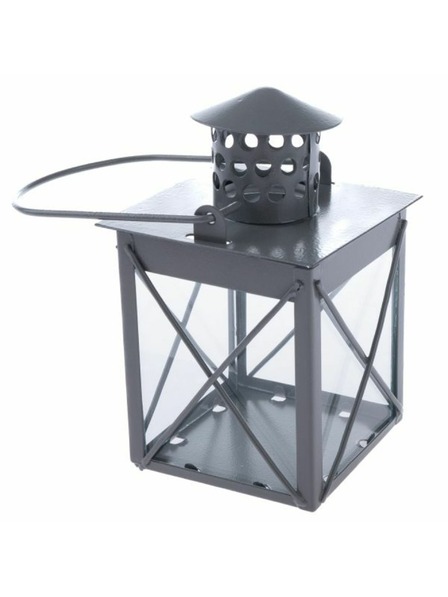 Casa de Engel Метален фенер, сив, 0/48