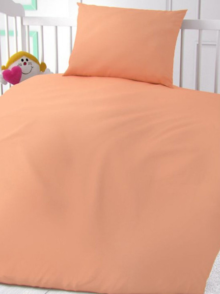 Kvalitex Памучно спално бельо за детско легло сьомга