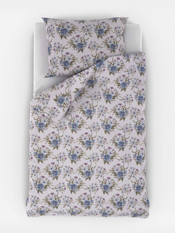 Kvalitex Памучно спално бельо PROVENCE COLLECTION 140x200, 70x90cm ELISA синьо