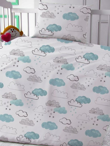 Kvalitex Памучно спално бельо за детско легло Nebíčko