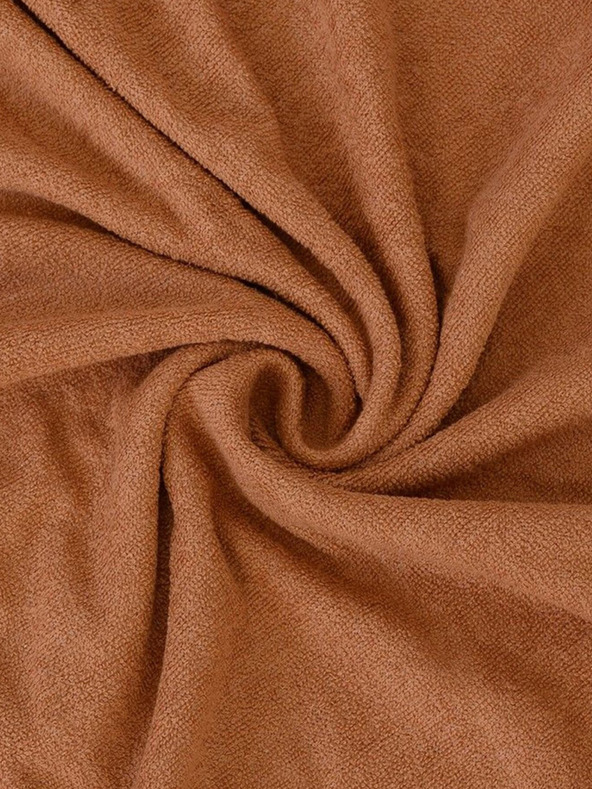 Kvalitex Фротиран чаршаф 160x200 см бежов Kvalitex